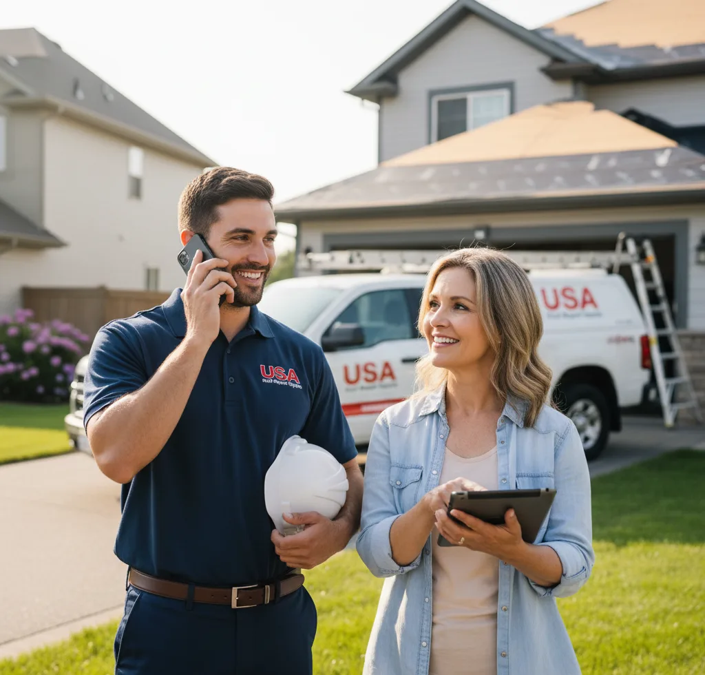 USA Roof Repair Experts customer support in Garrett
